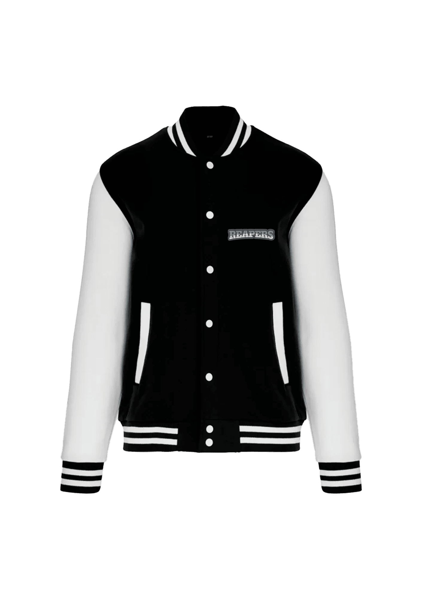 Veste teddy brodée Noire 017 Reapers Périgord - RDP17-TEDDYNOIRFACE